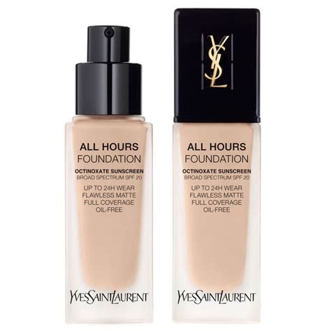 ysl 24 hour foundation makeupalley|Yves Saint Laurent All Hours Full Coverage Matte Foundation.